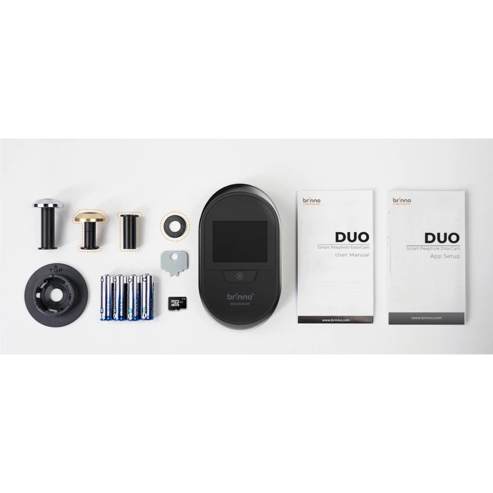 BRINNO DUO SHC1000W S 14mm Smart Peephole DoorCam iPon