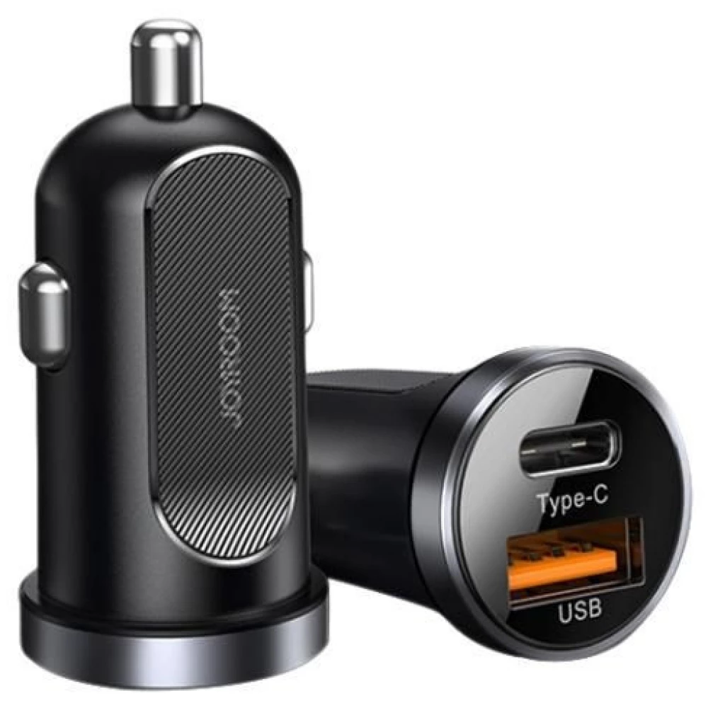 JOYROOM C-A08 Vozač glava punjač 1xUSB 1xUSB-C 30W crno JOYROOM C-A08 Vozač glava punjač 1xUSB 1xUSB-C 30W crno
