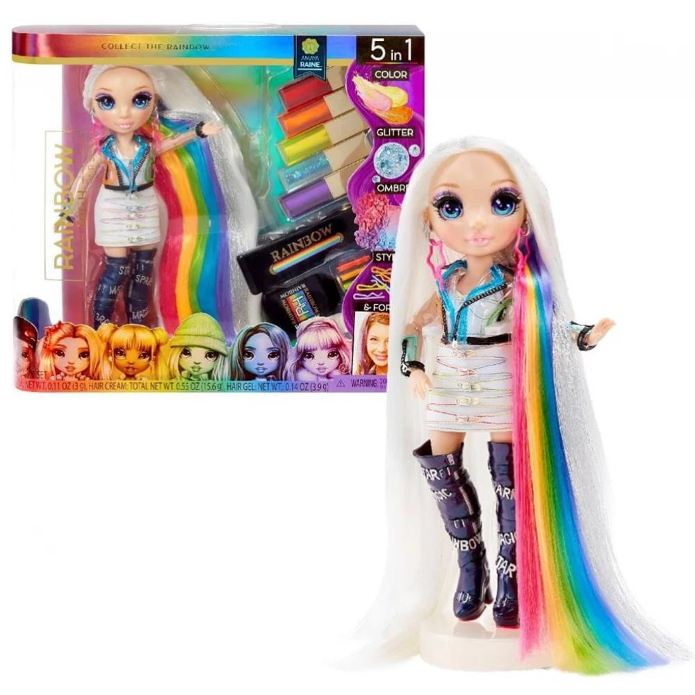 Rainbow High Hair Studio Exclusive Doll Amaya Raine 5 in 1 Hair