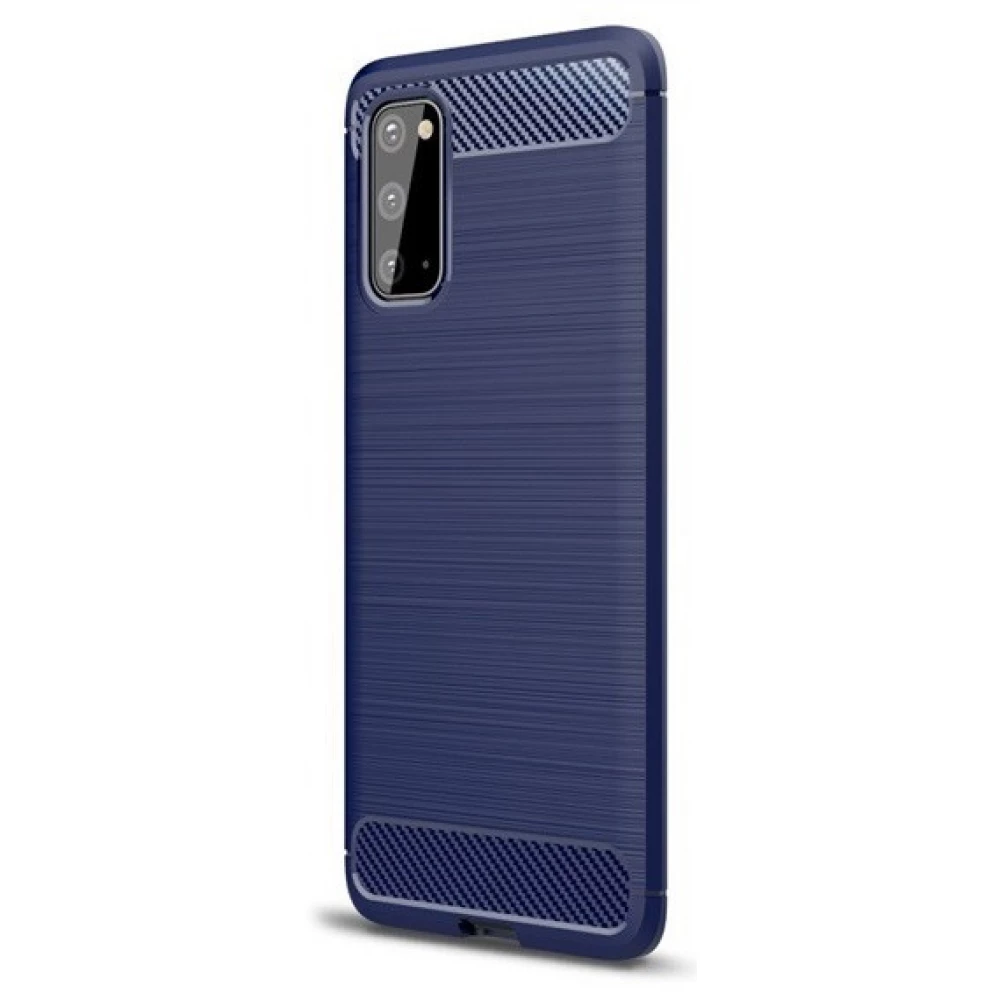 ZONE Szilikon tok szálcsiszolt karbon minta Huawei P Smart (2021) sötétkék ZONE Szilikon tok szálcsiszolt karbon minta Huawei P Smart (2021) sötétkék