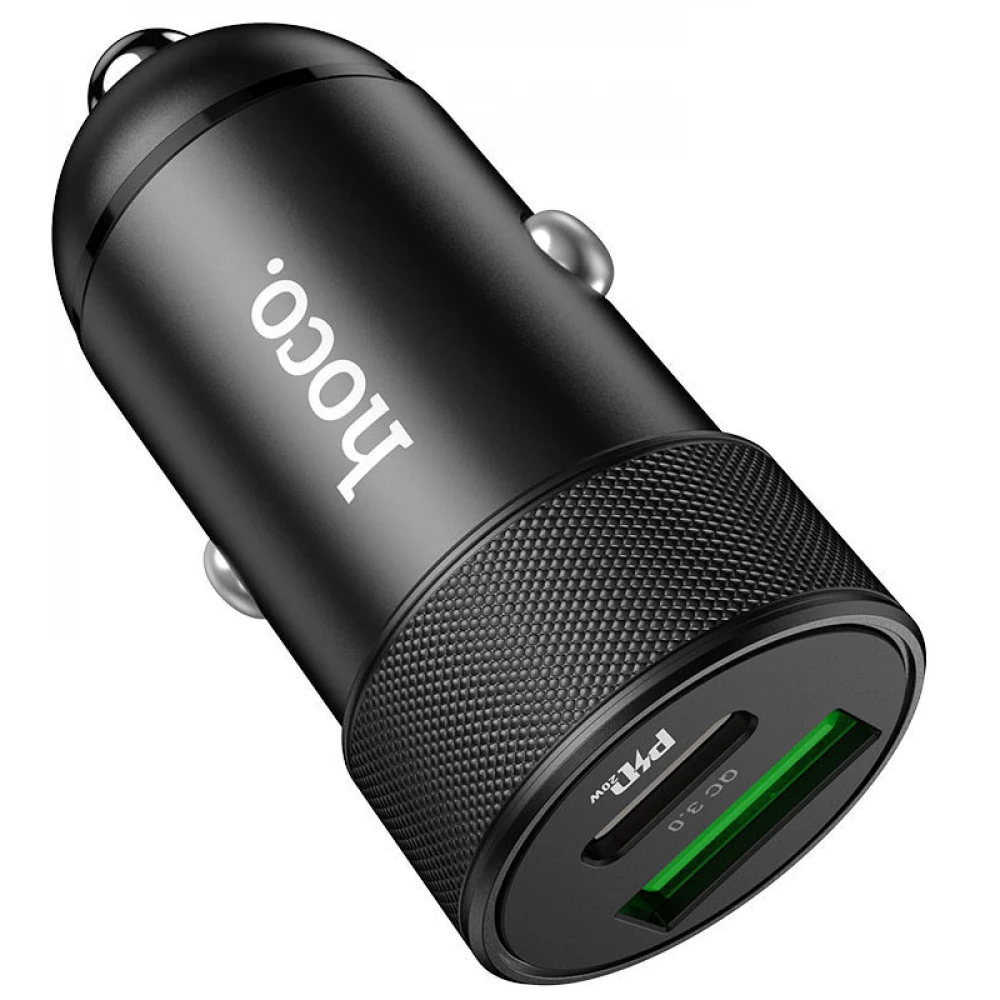 HOCO Car charger Z32B Speed Up QC3.0 + PD20W 4.0A black