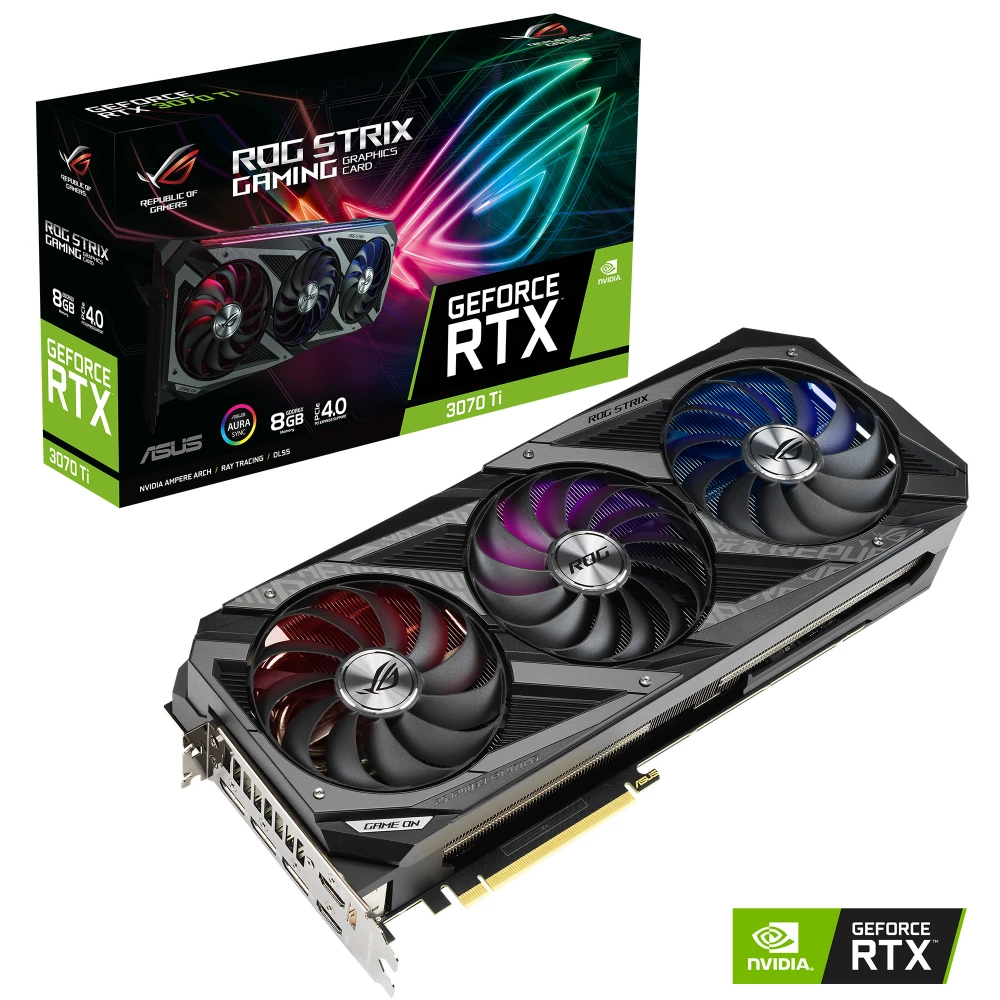 ASUS ROG-STRIX-RTX3070TI-8G-GAMING ROG Strix GeForce RTX 3070 Ti 8GB GDDR6X PCIE