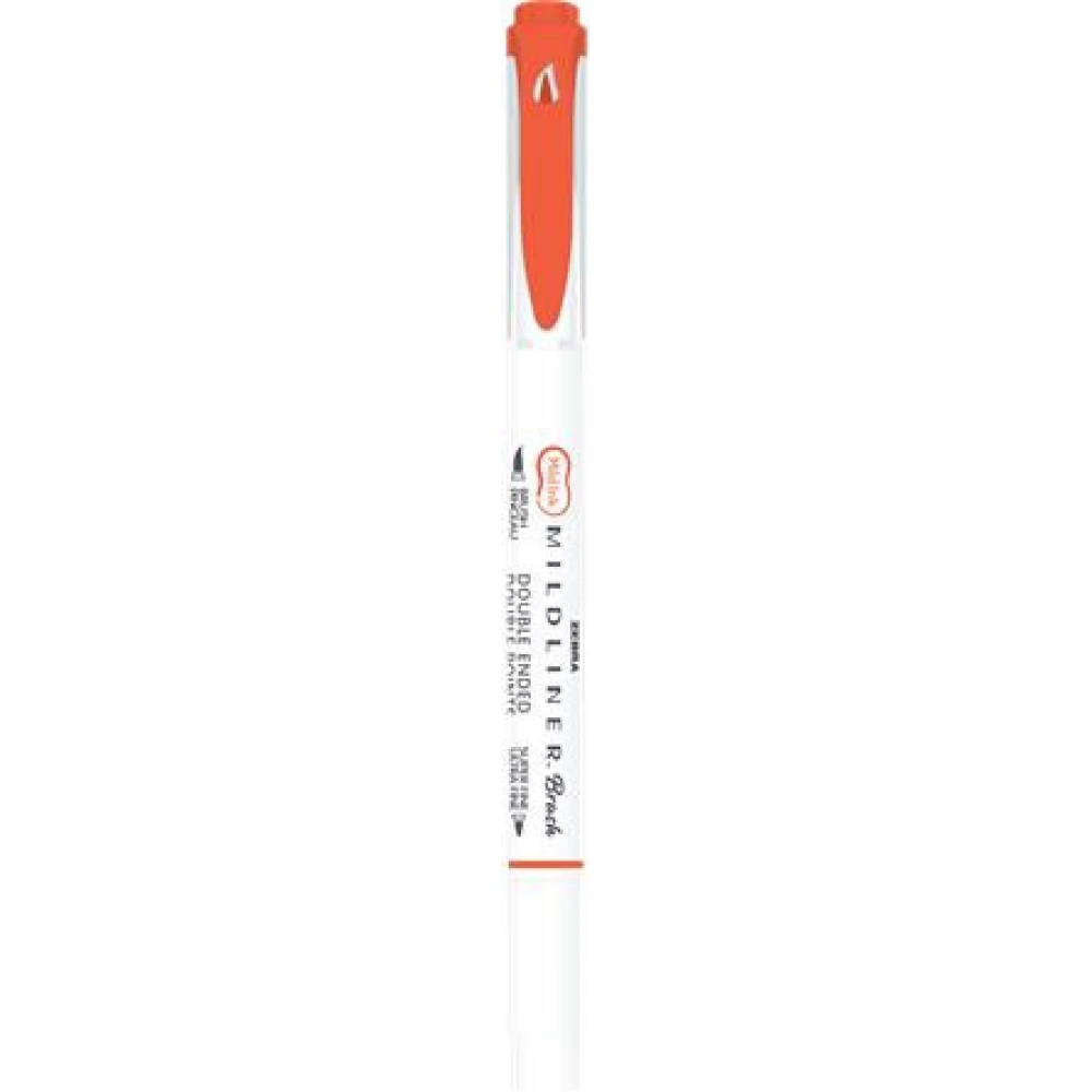 ZEBRA Mildliner Warm Ecsetirón kétvégű élénkpiros ZEBRA Mildliner Warm Ecsetirón kétvégű élénkpiros
