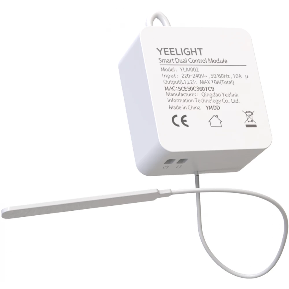YEELIGHT Smart Dual Control Module Wi Fi switch white iPoncomp