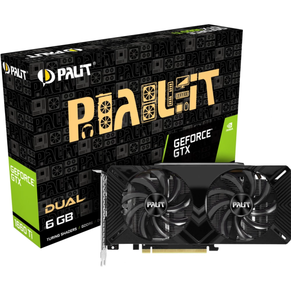 PC/タブレット PCパーツ PALIT NE6166T018J9-1160C GeForce GTX 1660 Ti 6GB GDDR6 Dual PCIE 