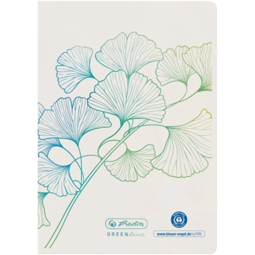 HERLITZ GREENline Ginkgo A6 32lapos linear booklet HERLITZ GREENline Ginkgo A6 32lapos linear booklet