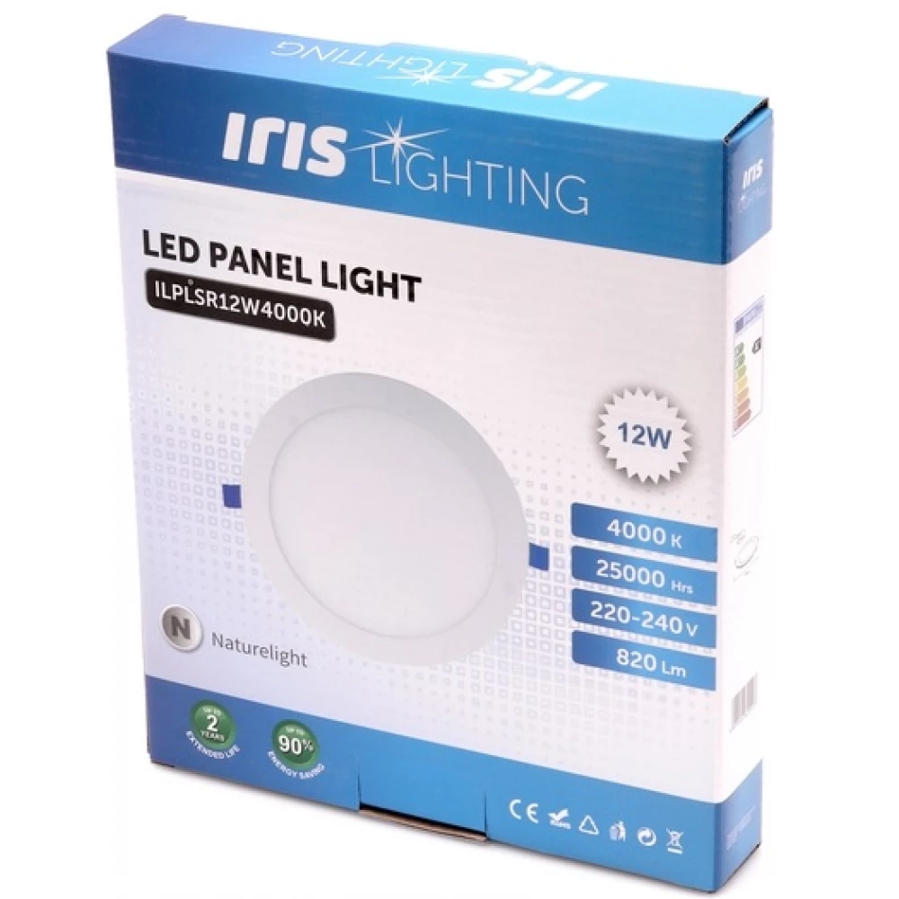 IRIS ILPLSR12W4000K 12W/820lm/4000K ceiling circle form led panel ...