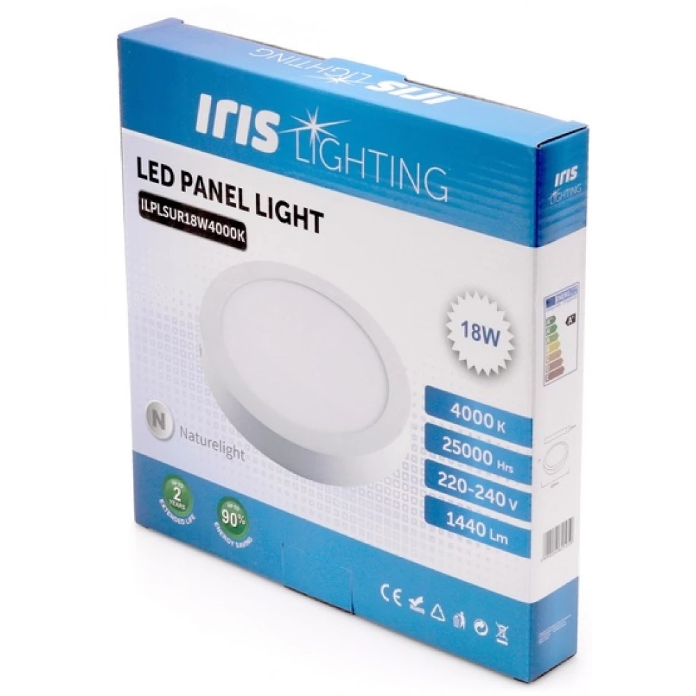 IRIS ILPLSUR18W4000K 18/1440lm/4000K ceiling circle form led panel ...