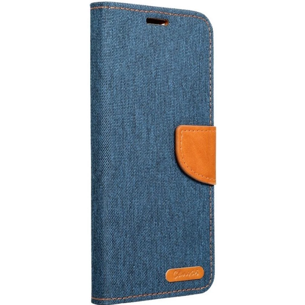 ZONE Canvas Book pe lateral cu deschidere toc stand Samsung Galaxy A72/A72 5G albastru închis