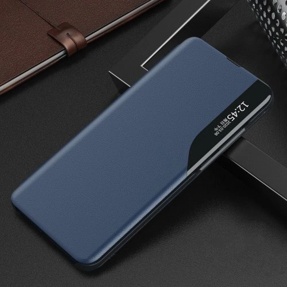 WOOZE FashionBook Auf die Seite Blühen Hülle stand Anruf Zeiger Xiaomi Poco X3 Blau