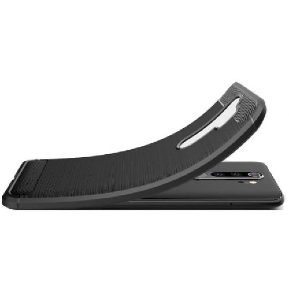 ZONE silicon toc moderat rezistent la șocuri periat carbon model Xiaomi Mi 11 Lite / 11 Lite 5G negru