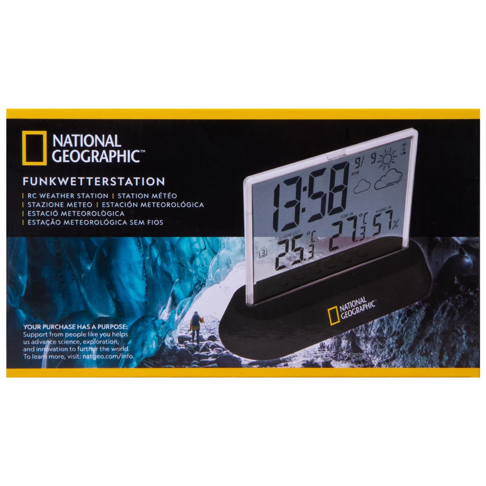 National Geographic Transparent Weather Station Black