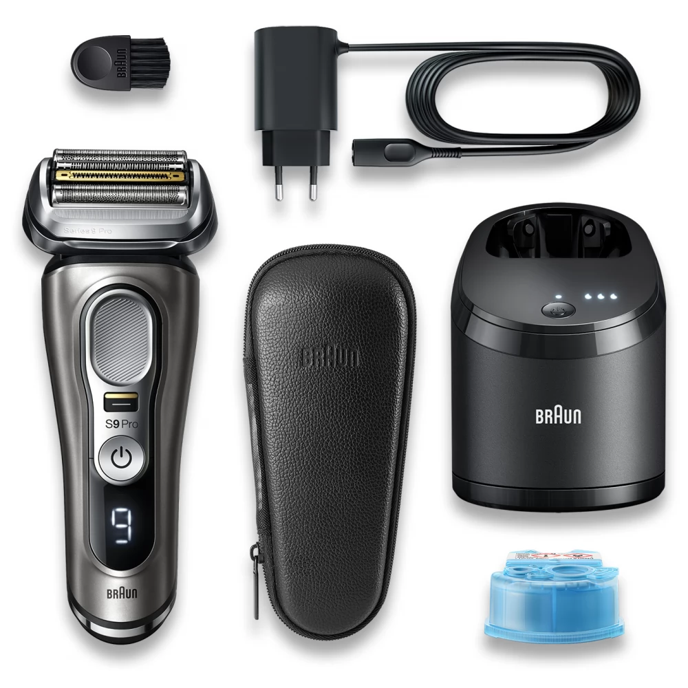 Braun Electric Razor for Men, Series 9 Pro 9465cc Wet & Dry