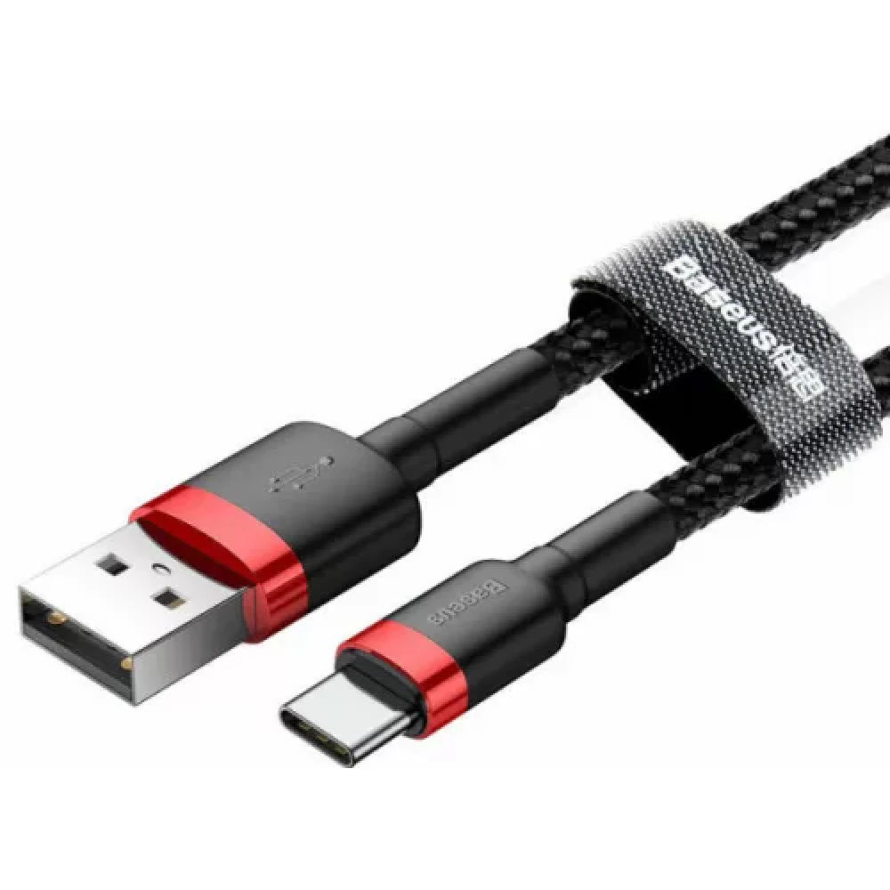 BASEUS USB 2.0 Type C Töltő/adat Fekete 50cm CATKLF-A91
