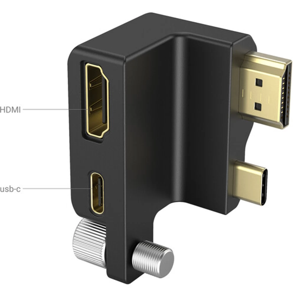 SMALLRIG HDMI & USB-C Right-Angle Adapter for BMPCC 6K Pro