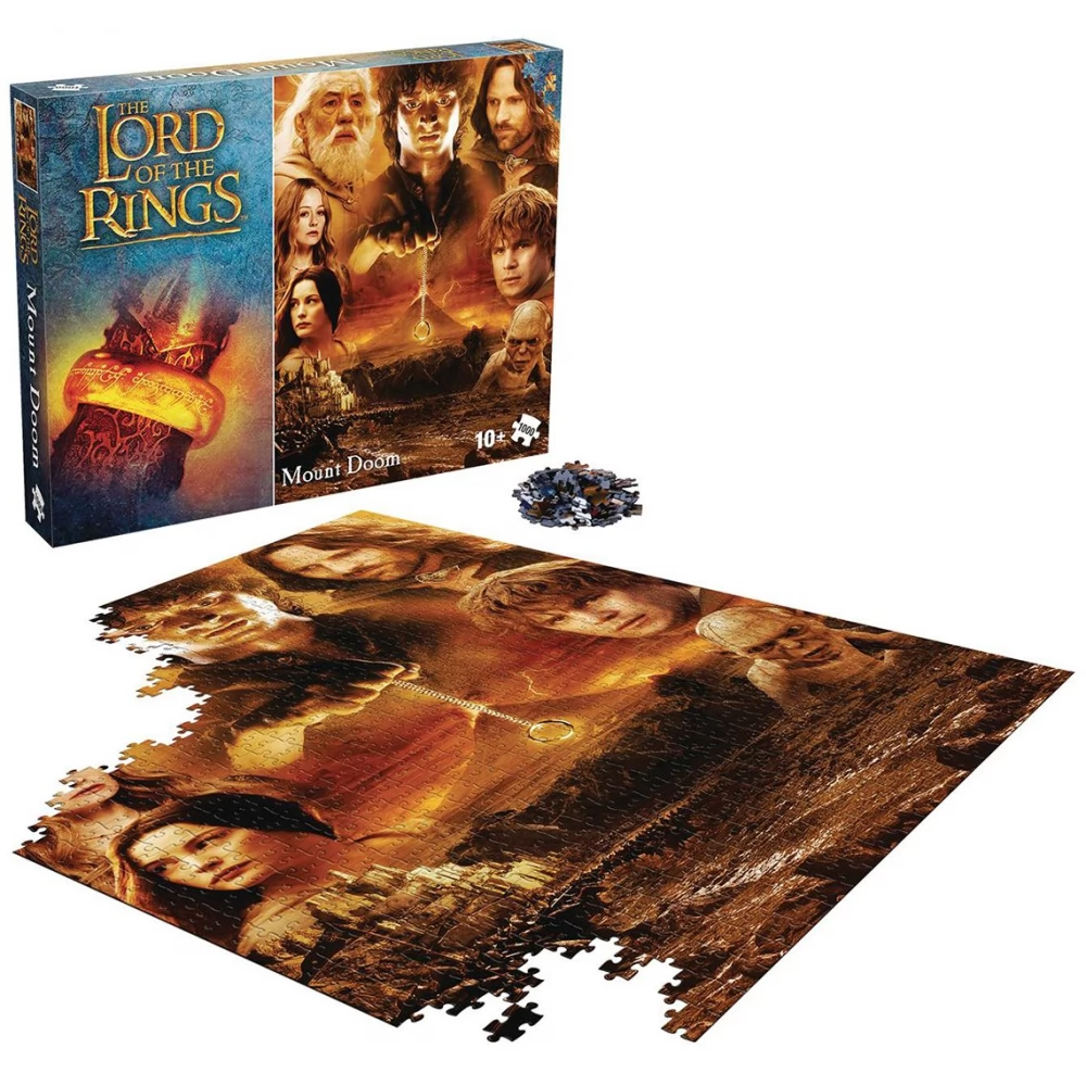 WINNINGMOVES Puzzle joc 1000 bucăţi The Lord of the Rings Mount Doom