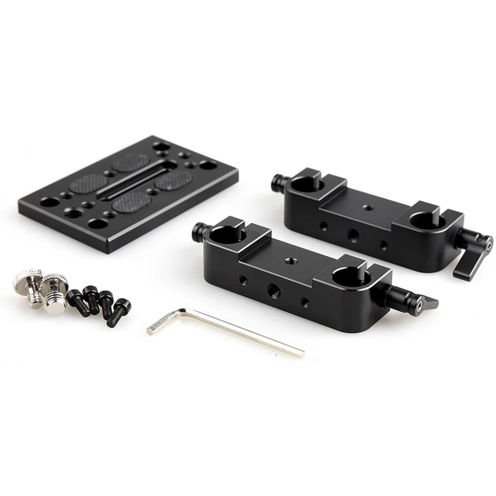 SMALLRIG Mounting Plate with 15mm Rod Clamps