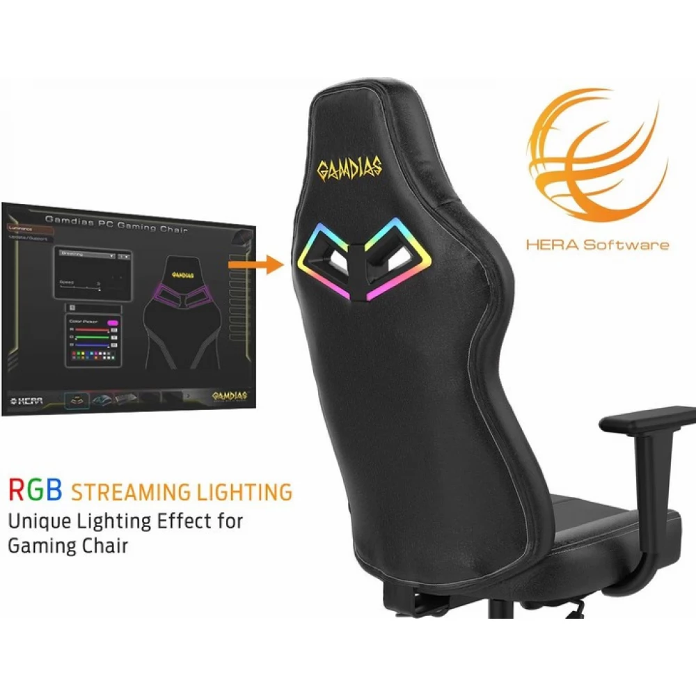 GAMDIAS Achilles E3 L RGB black red iPoncomp