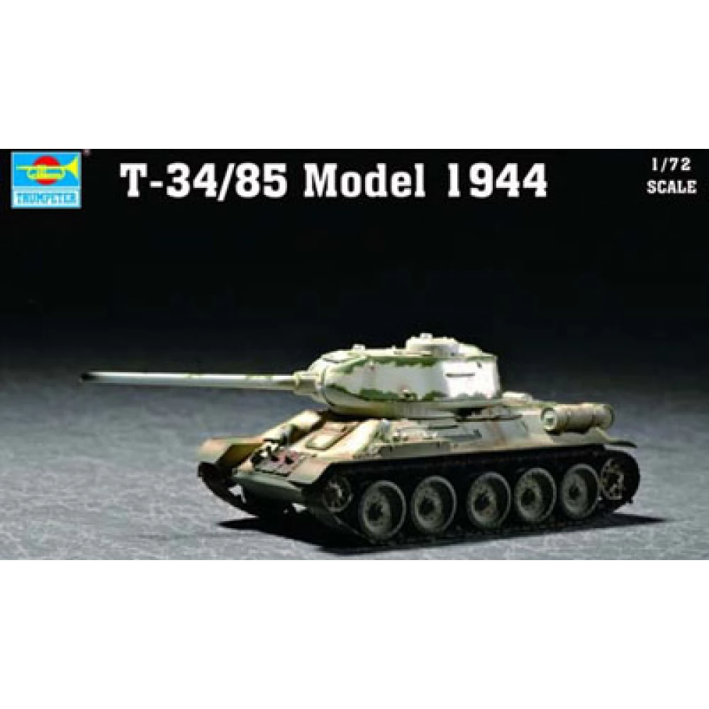 TRUMPETER 1/72 T-34/85 1944 tank military vehicle model