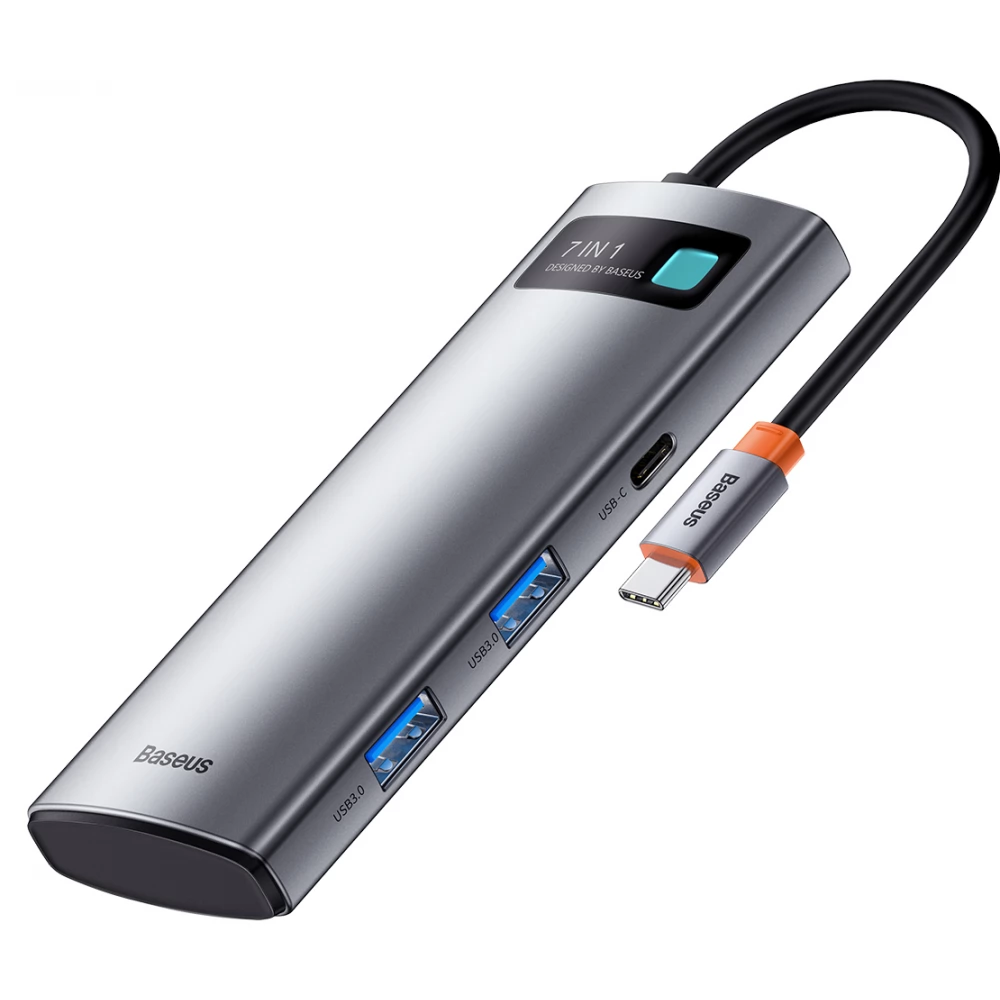 BASEUS Hub Adapter 7in1 USB-C to 2x USB 3.0 + HDMI + USB-C PD