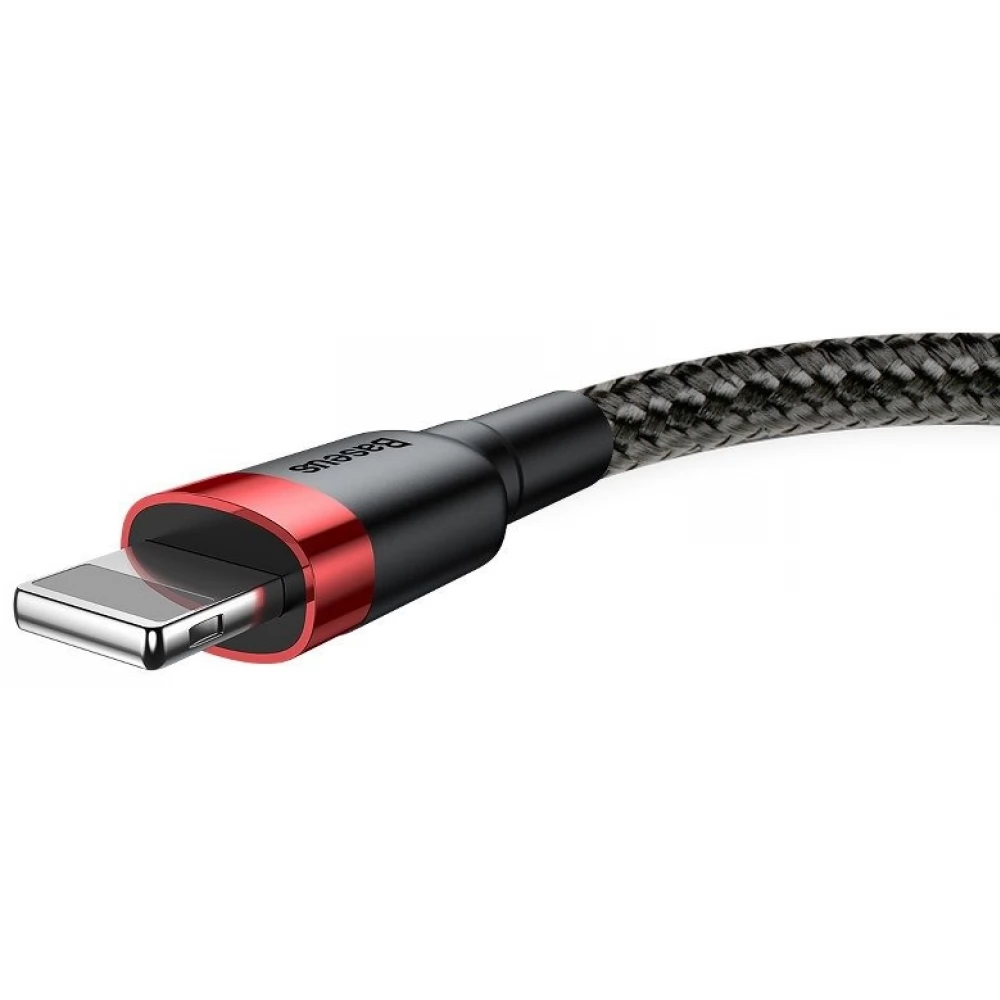 BASEUS USB Lightning Töltő/adatkábel Fekete 2m CALKLF-C19
