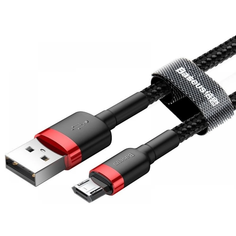 BASEUS USB Micro USB transformator Crno 1m CAMKLF-B91