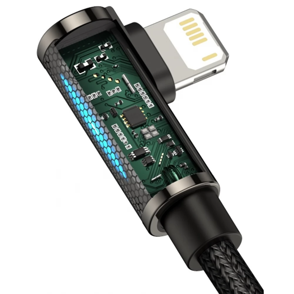 BASEUS USB 2.0 Type C Lightning Punjač / podatkovni kabel Crno 2m CALCS-A01