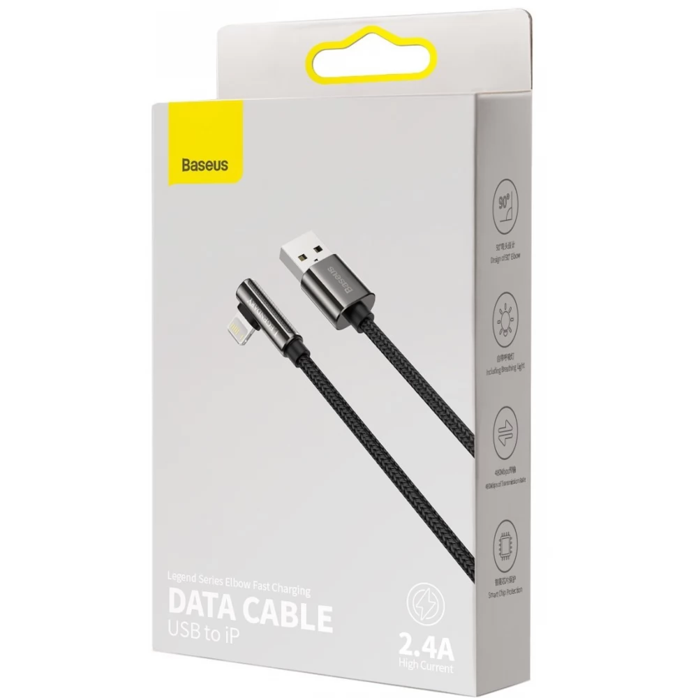 BASEUS USB 2.0 Type C Lightning Punjač / podatkovni kabel Crno 2m CALCS-A01
