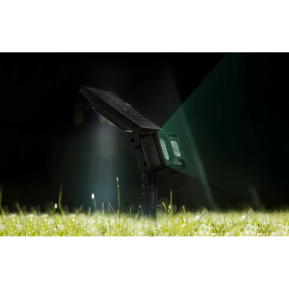 BLITZWOLF BW-OLT5 de aer liber solar RGB LED lampă szürkület cu senzor negru