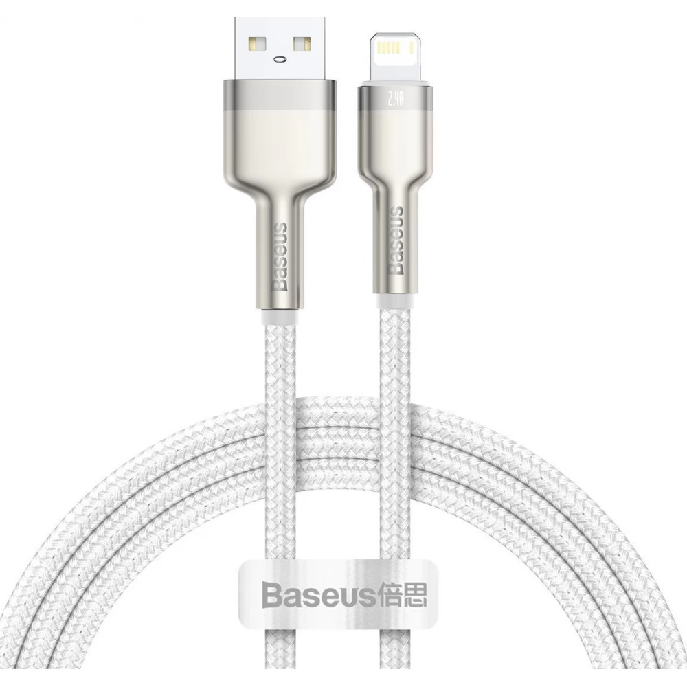 BASEUS USB Lightning Töltő/adat Weiß 2m CALJK-B02