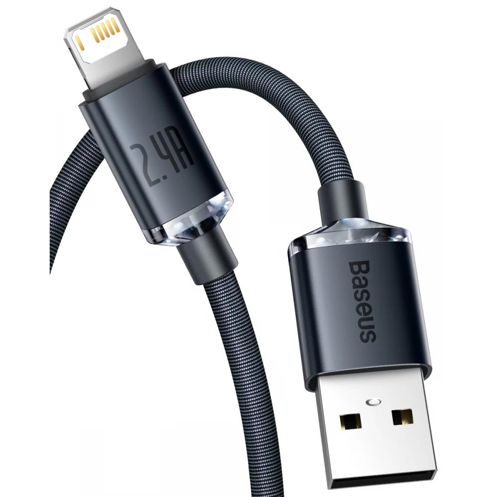 BASEUS USB Lightning Töltő/adat Black 1.2m CAJY000001