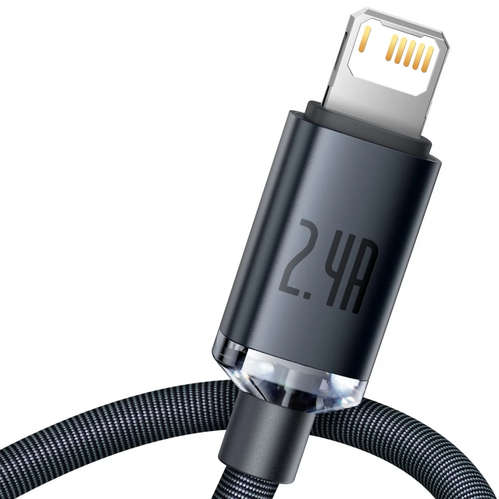BASEUS USB Lightning Töltő/adat Schwarz 1.2m CAJY000001