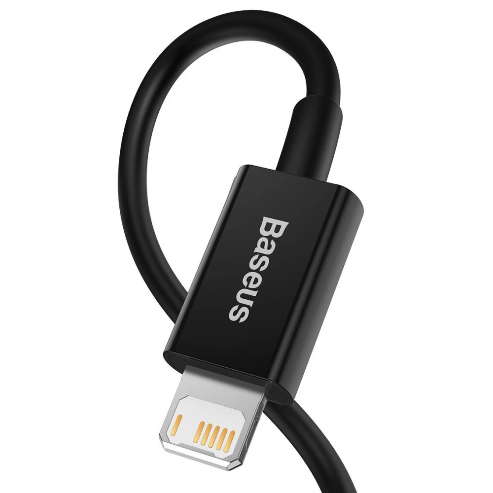 BASEUS USB Lightning Töltő/adat Crno 2m CALYS-C01