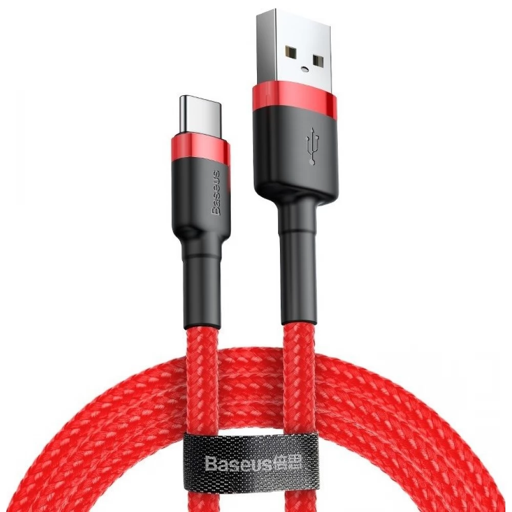 BASEUS USB 2.0 Type C Convertor roșu 50cm CATKLF-A09