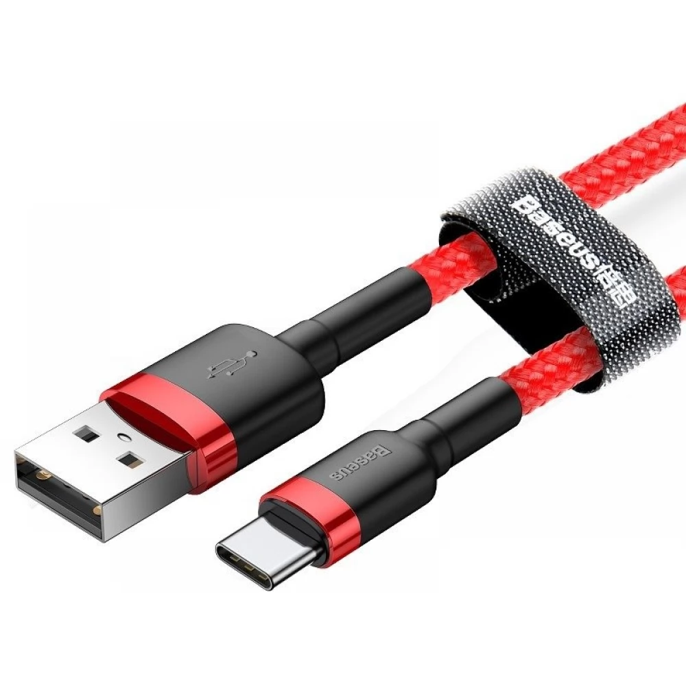 BASEUS USB 2.0 Type C Convertor roșu 50cm CATKLF-A09