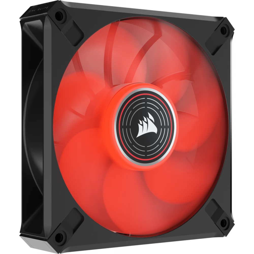 CORSAIR ML120 LED ELITE Red Premium 120mm PWM Magnetic Levitation Fan roșu negru cu cadru