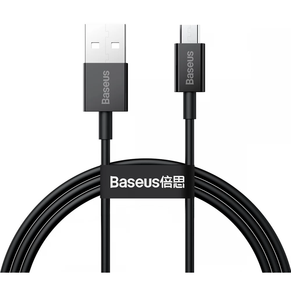 BASEUS USB Micro USB transformator Crno 2m CAMYS-A01