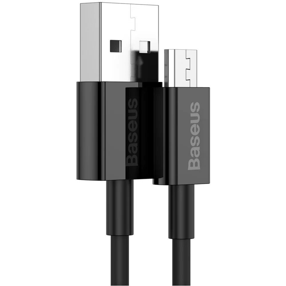 BASEUS USB Micro USB Transformator Schwarz 2m CAMYS-A01