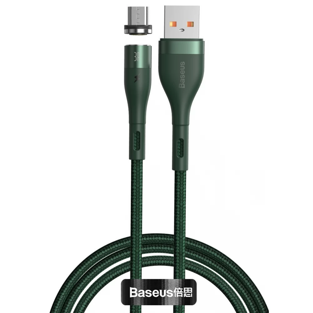 BASEUS USB Micro USB Convertor verde 1m CAMXC-K06
