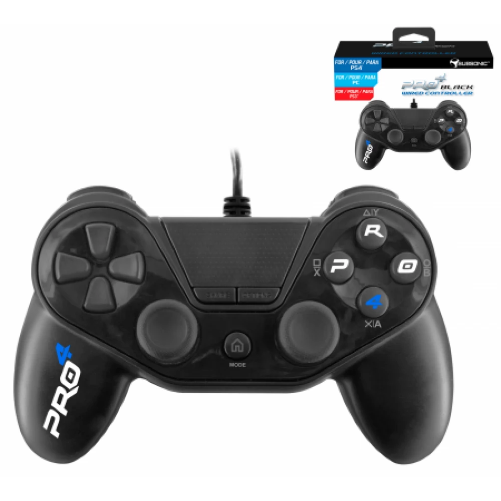 SUBSONIC PS4 Pro4 cu cablu negru