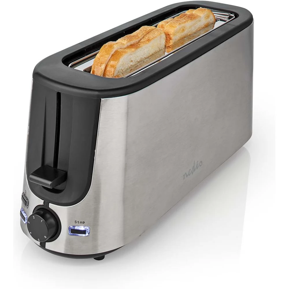 NEDIS KABT310EAL Toaster 1000 W aluminum