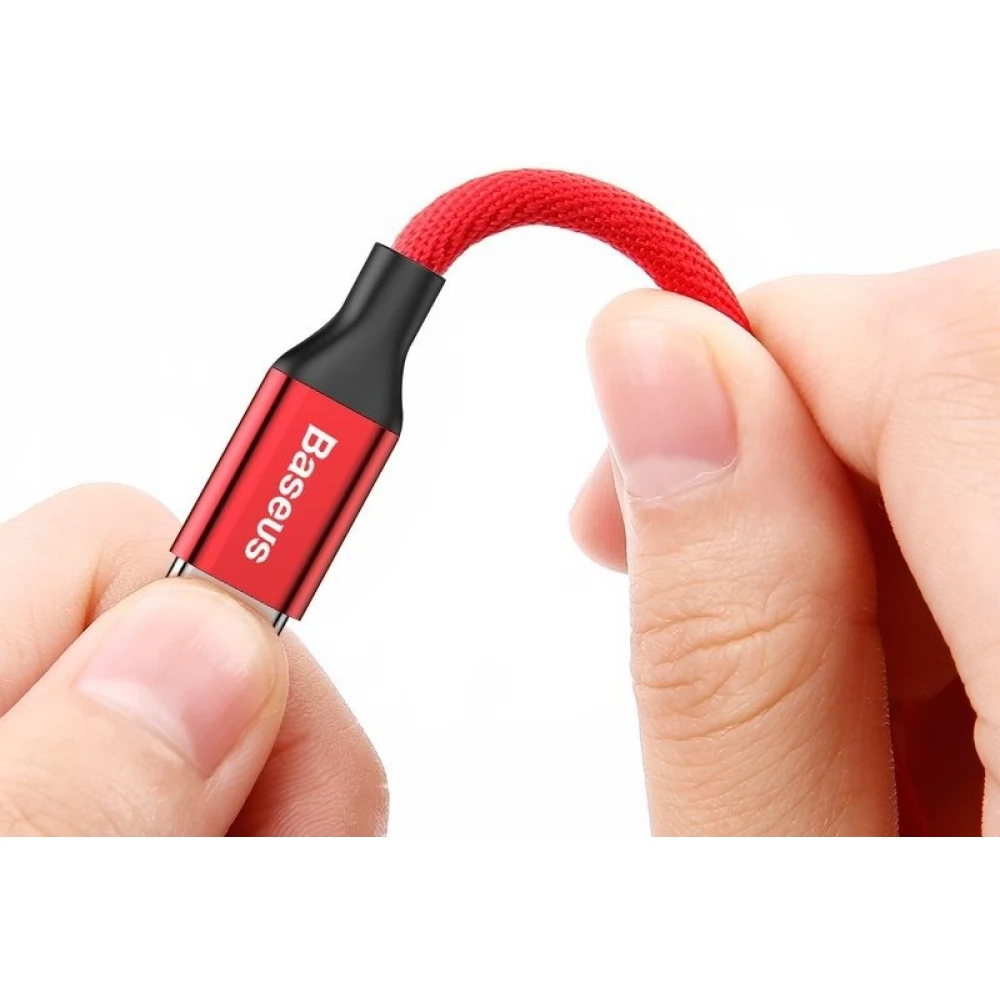 BASEUS USB Lightning Töltő/adat Red 1.8m CALYW-A09