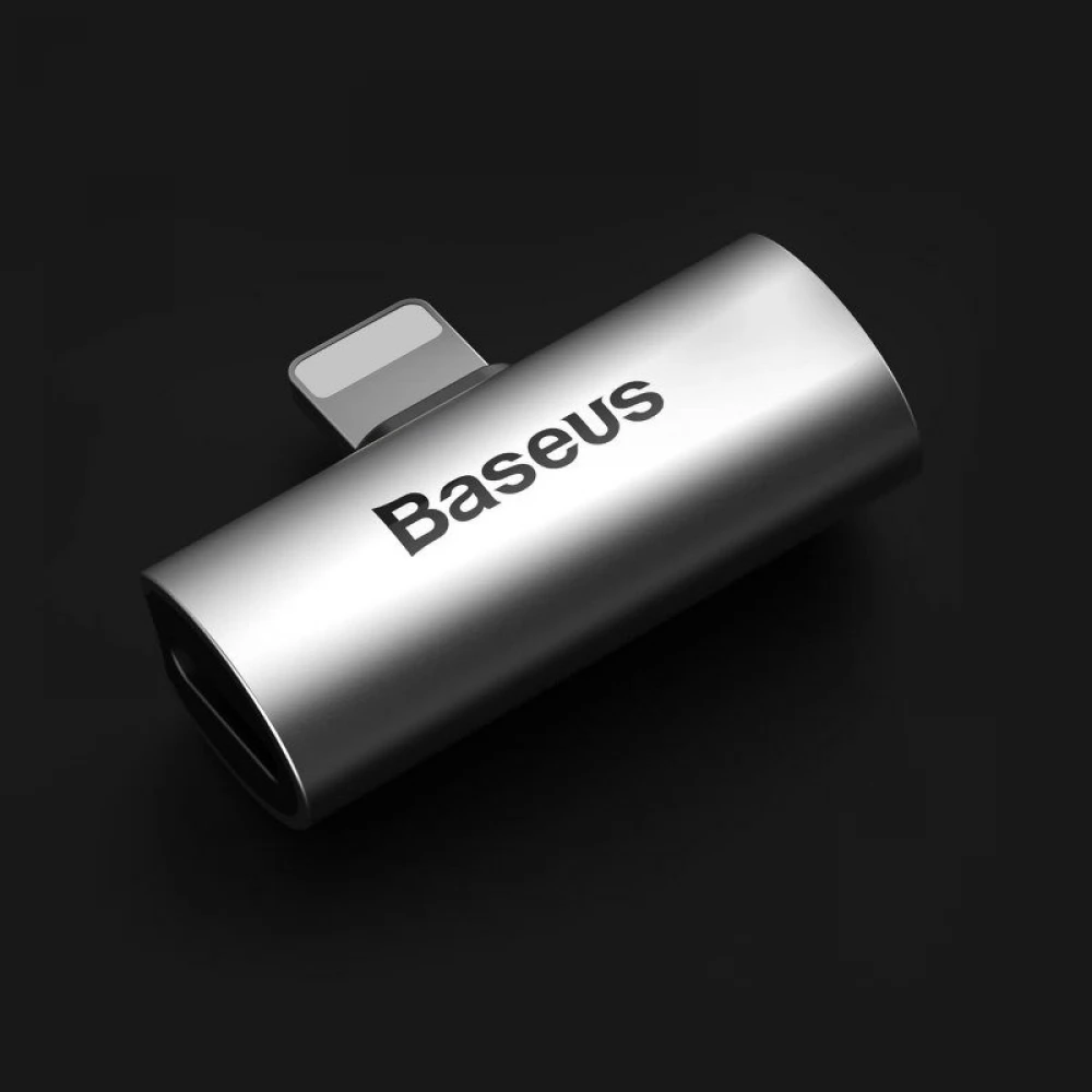 BASEUS Lightning Splitter Argint 3cm CAL46-S1