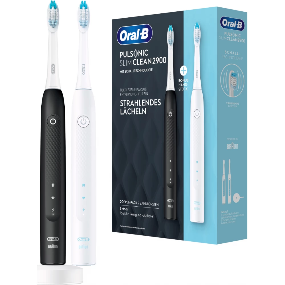 ORAL-B PULSONIC Slim One 2900 Duopack electric toothbrush white-black (Basic guarantee) - iPon - hardware and software news, reviews, forum
