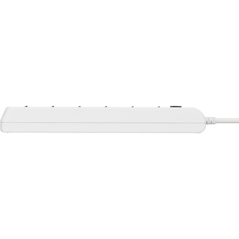 BRENNENSTUHL Extension lead individually switchable 6-way 2m H05VV-F 3G1.5 white
