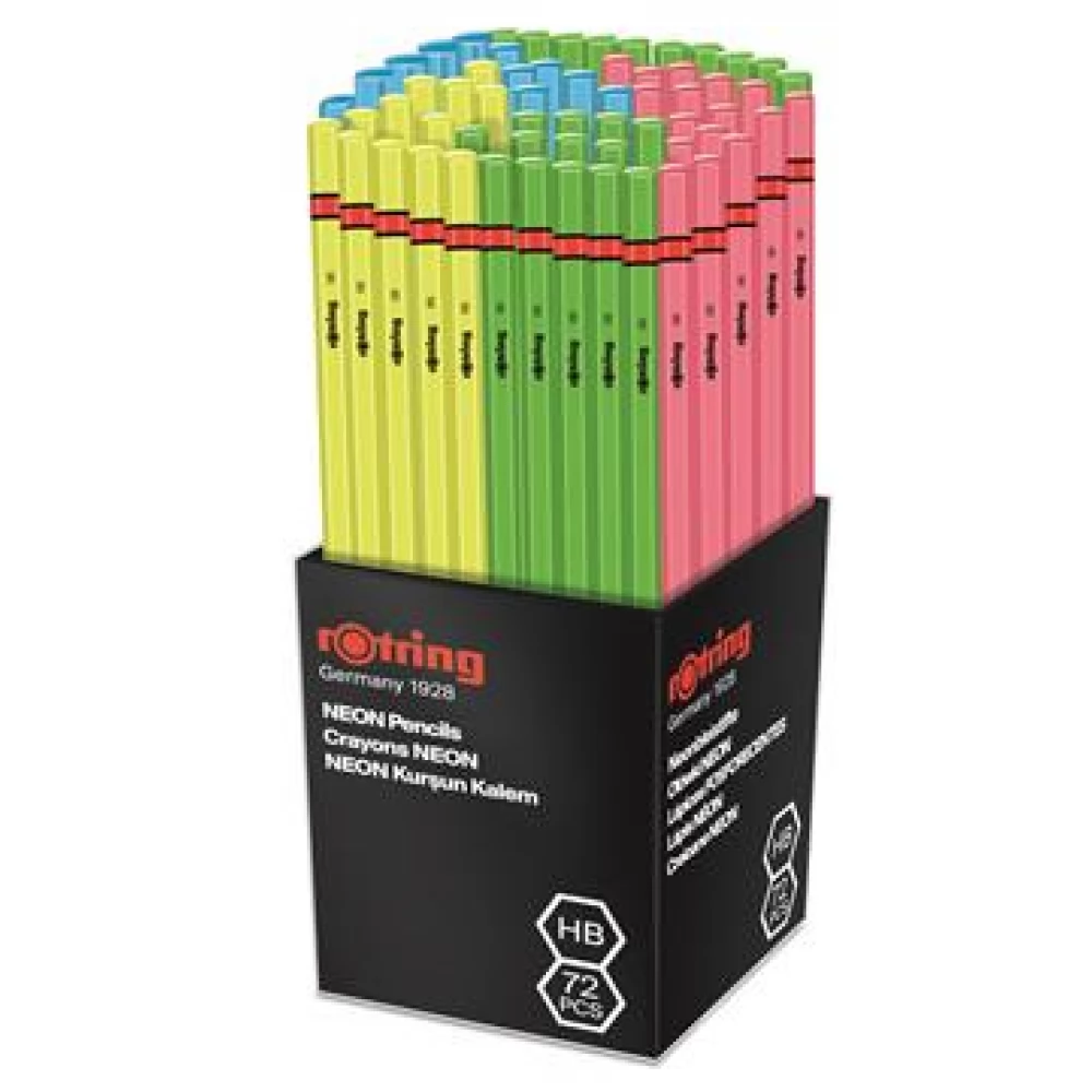 ROTRING NEON grafitceruza display HB hatszögletű vegyes színek - iPon.hu
