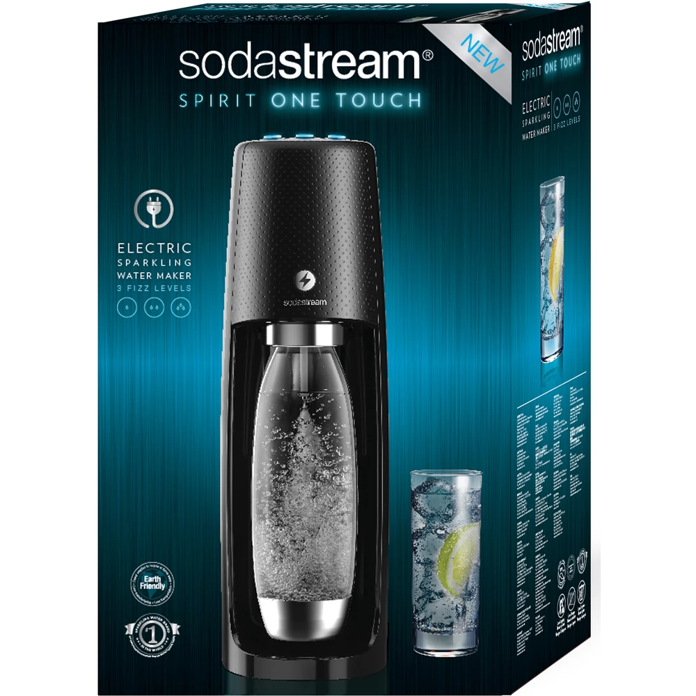 SODASTREAM Spirit One Touch Black soda Machine black - iPon - hardware and  software news, reviews, webshop, forum