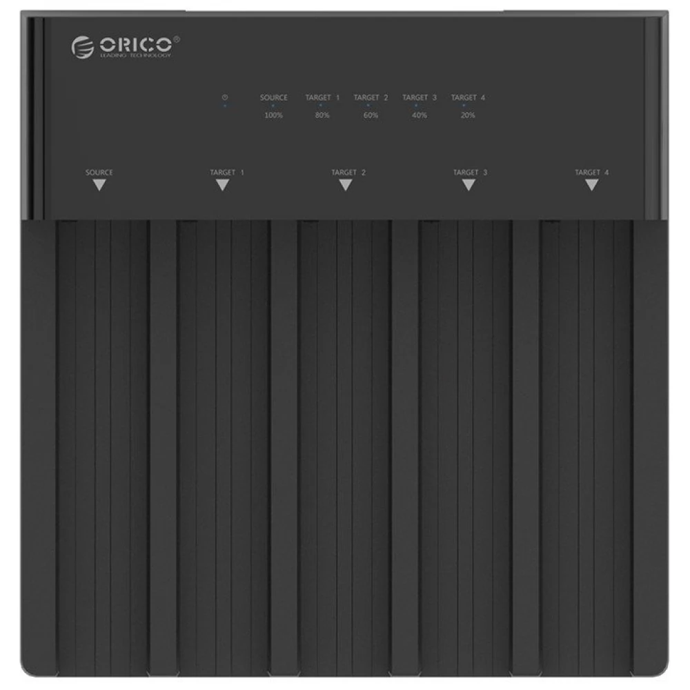 ORICO 6558US3-C Docking 5x 2.5-3.5" HDD/SSD schwarz
