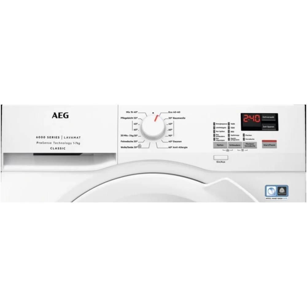 AEG L6FBC4478 Lavamat Washing machine elöl charger free standing 7 kg D white (Basic guarantee)