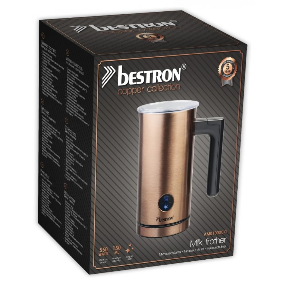 BESTRON AMK1000CO milk frother 150 webshop, and reviews, forum news, iPon - 300 - ml software ml hardware / copper